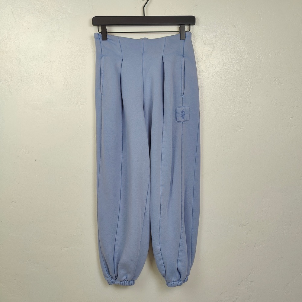 Free People Movement Sweatpants Womens XS Blue High Rise Jogger Athleisure - Picture 2 of 8